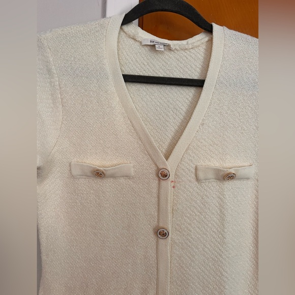 [Zoe and Claire] Button Front Sweater Dress - Picture 3 of 6